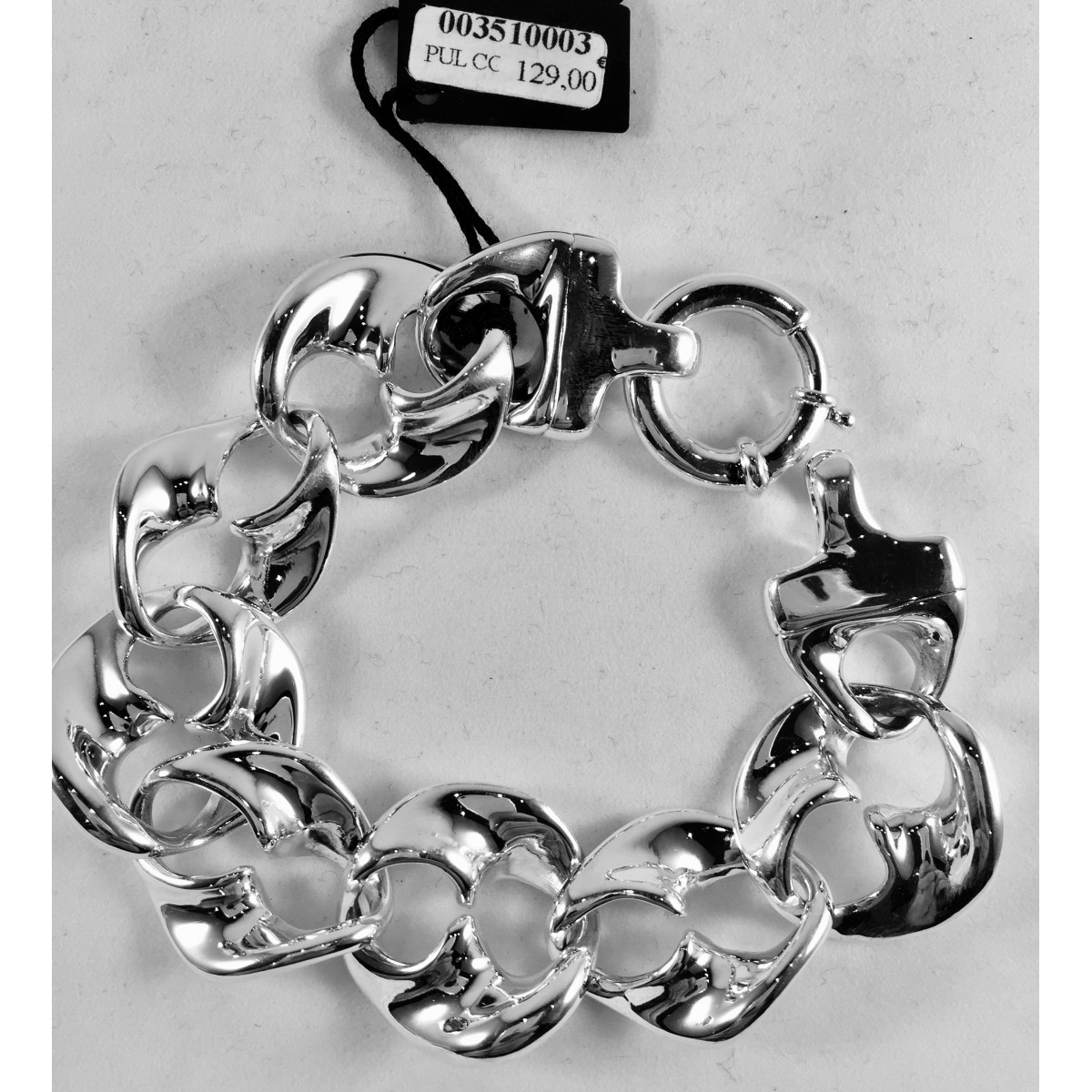 PULSERA PLATA OVAL CABUCHON