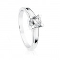 18K SOLITARIO ORO BLANCO DIAMANTE TALLA BRILLANTE 0,300 QTES. G-VS2