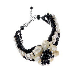 pulsera con perla y madre perla y onis 470211